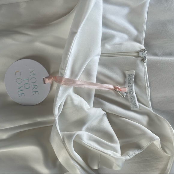 White silk mini dress - Picture 3 of 3